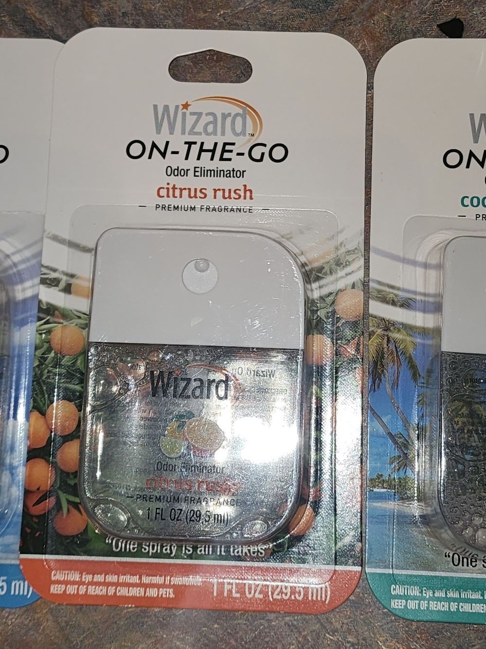 On-The-Go Citrus Rush Odor Eliminator Spray - White/Clear